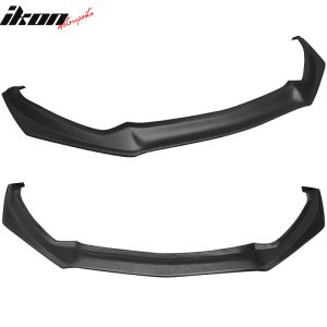 Fits 15-17 Ford Mustang Coupe 2-Door Front Bumper Lip Unpainted Black - PP - Image 2