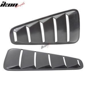 Fits 05-09 Ford Mustang V6 OE Style Side Quarter Window Louver Cover Unpainted - Image 3