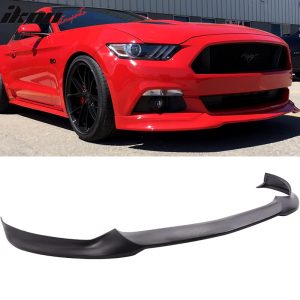 Fits 15-17 Ford Mustang Front Bumper Lip ST Style Spoiler PU Splitter Chin Panel - Image 1