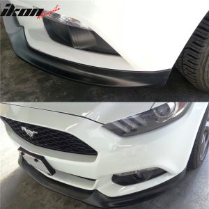 Fits 15-17 Ford Mustang Front Bumper Lip ST Style Spoiler PU Splitter Chin Panel - Image 4