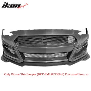 Replacement Front Lip for 18-23 Ford Mustang GT500 Style Front Bumper - PP - Image 5