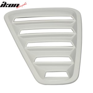 Fits 05-09 Ford Mustang V6 OE Style Side Quarter Window Louver Painted #HP White - Image 3