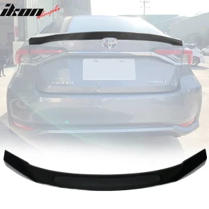 Fits 20-25 Toyota Corolla Sedan Rear Trunk Spoiler Painted #209 Black Sand Pearl - Image 6