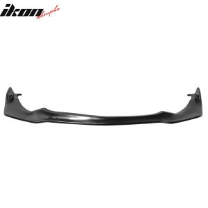 Fits 15-17 Ford Mustang MDA V2 Style Front Bumper Lip Spoiler Unpainted Black PU - Image 1