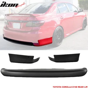 Fits 11-13 E140 Corolla S 10 & 10.5 Gen Conversion Rear Bumper Lip Sport PP - Image 6