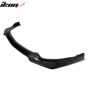 Fits 15-17 Ford Mustang MDA V2 Style Front Bumper Lip Spoiler Unpainted Black PU - Image 5
