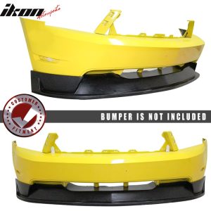 Fits 10-12 Ford Mustang GT V8 ST Style Unpainted Front Bumper Lip Spoiler - PU - Image 3