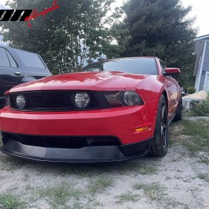 Fits 10-12 Ford Mustang GT V8 ST Style Unpainted Front Bumper Lip Spoiler - PU - Image 5