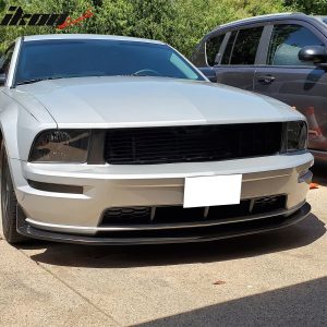 Fits 05-09 Ford Mustang V8 Type CV3 Style Front Bumper Lip Lower Chin Spoiler PU - Image 3