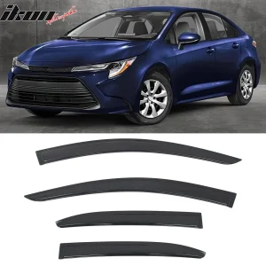 Fits 20-25 Toyota Corolla Sedan Window Visors Vent Rain Guard Deflectors Tape-On - Image 6