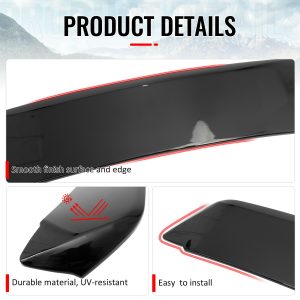 Fits 05-09 Ford Mustang 2DR GT500 Style Gloss Black Rear Trunk Spoiler Wing ABS - Image 4