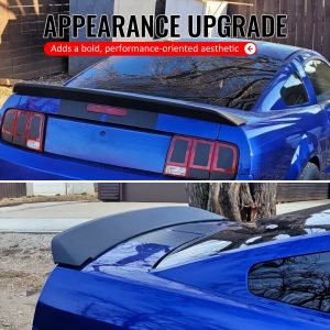 Fits 05-09 Ford Mustang 2DR GT500 Style Gloss Black Rear Trunk Spoiler Wing ABS - Image 5