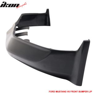 Fits 05-09 Ford Mustang V6 Only 3C Style Front Bumper Lip Spoiler Unpainted PU - Image 4