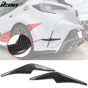 Closeout! Fits 19-22 Toyota Corolla 5D TRD Style Rear Bumper Aprons Carbon Fiber - Image 6