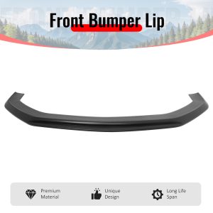 Fits 24-26 Ford Mustang Ecoboost& GT IKON Style Front Bumper Lip Matte Black ABS - Image 3