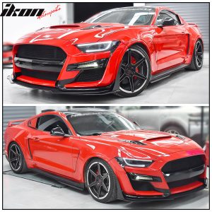 Replacement Front Lip for 15-17 Ford Mustang GT500 Style Front Bumper - PP - Image 5