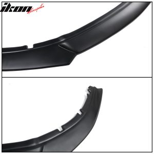 Fits 13-14 Ford Mustang IKON Style Front Bumper Lip Spoiler Unpainted Black PP - Image 5