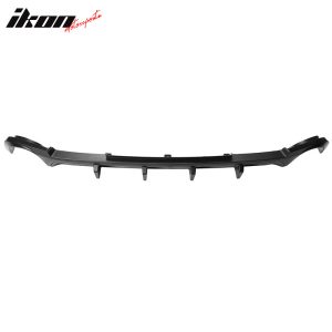 Fits 13-14 Ford Mustang V6 GT Matte Black PP Rear Diffuser Lip W/ V2 Style Fin - Image 4