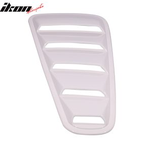 Fits 10-14 Ford Mustang OE Style Side Quarter Window Louvers Painted #HP White - Image 5
