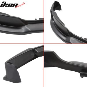Fits 13-14 Ford Mustang V6 & GT Unpainted Black Front Bumper Lip Spoiler Kit PU - Image 5