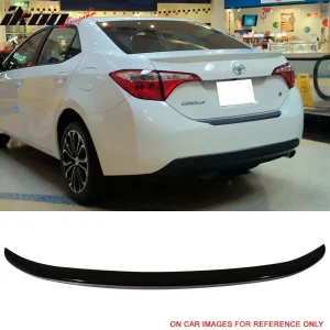Fits 14-19 Toyota Corolla Factory Style Trunk Spoiler Painted #209 Black Sand - Image 6