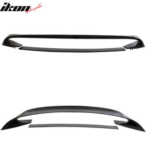 Fits 15-23 Ford Mustang GT350 GT350R Style Trunk Spoiler - Gloss Black ABS - Image 4