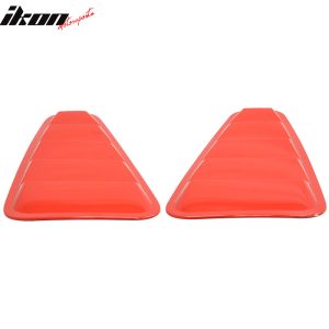 Fits 05-09 Ford Mustang V6 OE Style Side Quarter Window Louver Painted Red #D3 - Image 4