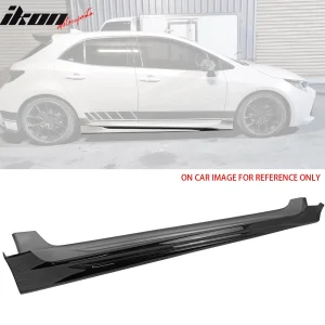 Fits 19-25 Toyota Corolla E210 Hatchback M Style Gloss Black Side Skirts Panel - Image 6