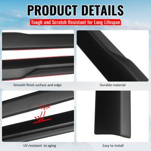 Fits 24-26 Ford Mustang IKON Style Matte Black Side Skirts Extension Lip Add on - Image 4