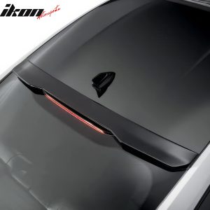 Fits 24-26 Ford Mustang S650 Coupe OE Style Rear Roof Spoiler Gloss Black ABS - Image 3