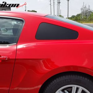 Fits 10-14 Ford Mustang Coupe GT350 Style Matte Black Side Quarter Window Louver - Image 3