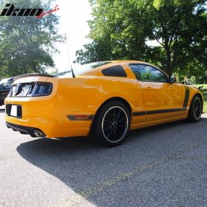 Fits 10-14 Ford Mustang Coupe GT350 Style Matte Black Side Quarter Window Louver - Image 4