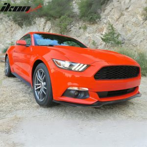For 15-17 Ford Mustang Shelby GT Style Front Bumper Lip Chin Spoiler Splitter PU - Image 3