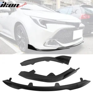 22-25 Toyota Corolla Auris E210 Hatchback 3PCS Front Bumper Lip Matte Black - Image 6