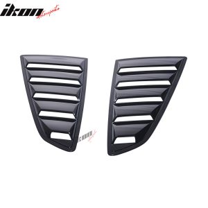 Fits 15-23 Ford Mustang Coupe OE Style Side Quarter Window Louver Scoop Cover PP - Image 4