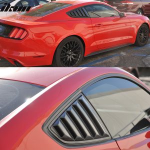 Fits 15-23 Ford Mustang Coupe OE Style Side Quarter Window Louver Scoop Cover PP - Image 5