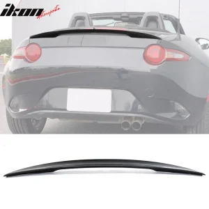 Mazda MX-5 Miata 16-25 Performance Style Trunk Spoiler Painted #A3F Black - Image 6