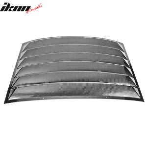 Fits 10-15 Chevy Camaro Carbon Fiber Print Window Louver Rear Sun Shade Cover - Image 4