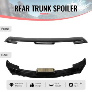 Fits 24-26 Ford Mustang OE GT Performance Style Trunk Spoiler Gloss Black ABS - Image 3