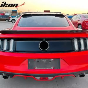 Fits 15-23 Ford Mustang Coupe MK 6 R Style Rear Roof Spoiler Wing Gloss Black - Image 5