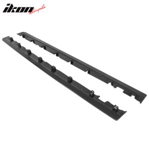 Fits 10-14 Ford Mustang Side Skirts Extension Pair Unpainted Black Left Right PU - Image 4