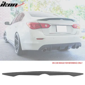 Fits 14-24 INFINITI Q50 OE Style Rear Trunk Spoiler Wing Lip Painted #KAD Gray - Image 6