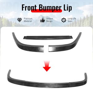Fits 99-04 Ford Mustang OE Style Front Bumper Lip Lower Spoiler 3PC Unpainted PU - Image 3
