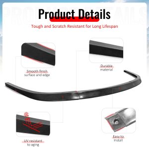 Fits 99-04 Ford Mustang OE Style Front Bumper Lip Lower Spoiler 3PC Unpainted PU - Image 4