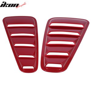 Fits 10-14 Ford Mustang OE Style Side Quarter Window Louvers Painted PP #U6 Red - Image 5
