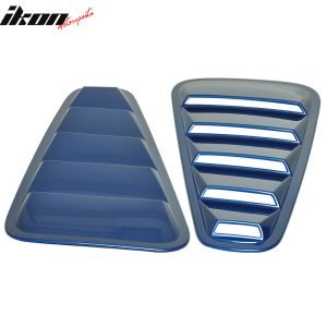 Fits 05-09 Ford Mustang V6 OE Style Side Quarter Window Louver Painted #G9 Blue - Image 3
