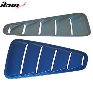 Fits 05-09 Ford Mustang V6 OE Style Side Quarter Window Louver Painted #G9 Blue - Image 4