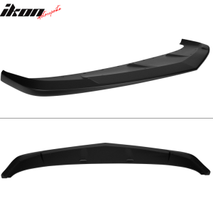 Fits 14-15 Chevy Camaro SS AC-S Style Front Bumper Lip Spoiler Matte Black - ABS - Image 3