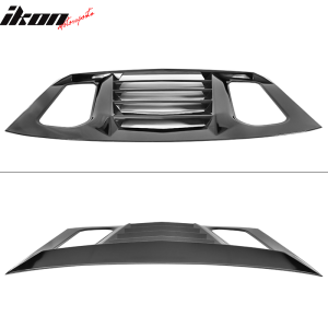 Fits 16-24 Chevy Camaro V2 Rear Window Louver Sun Shade Cover Vent Gloss Black - Image 5