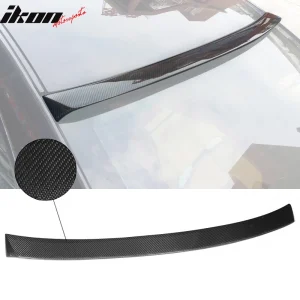 Fits 14-24 Infiniti Q50 V37 ST Style Rear Roof Spoiler Wing Real Carbon Fiber CF - Image 6
